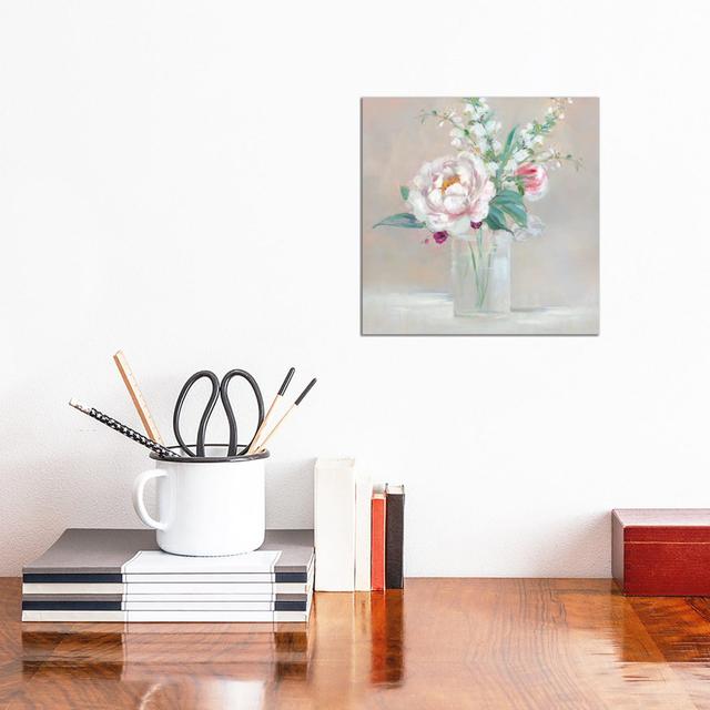 Simply Elegant Coral Berry II by Sally Swatland - No Frame Gallery-Wrapped Canvas Giclée on Canvas Lark Manor Size: 30.48cm H x 30.48cm W on Productcaster.