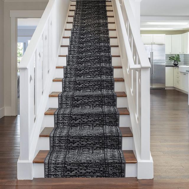 Stair Runner Bansil Machine Woven Grey Area Rug Bloomsbury Market Rug Size: Runner 870cm x 60cm on Productcaster.