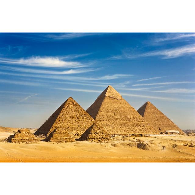 The Pyramids of Giza by Witr - Wrapped Canvas Photograph Natur Pur Size: 51cm H x 76cm W on Productcaster.