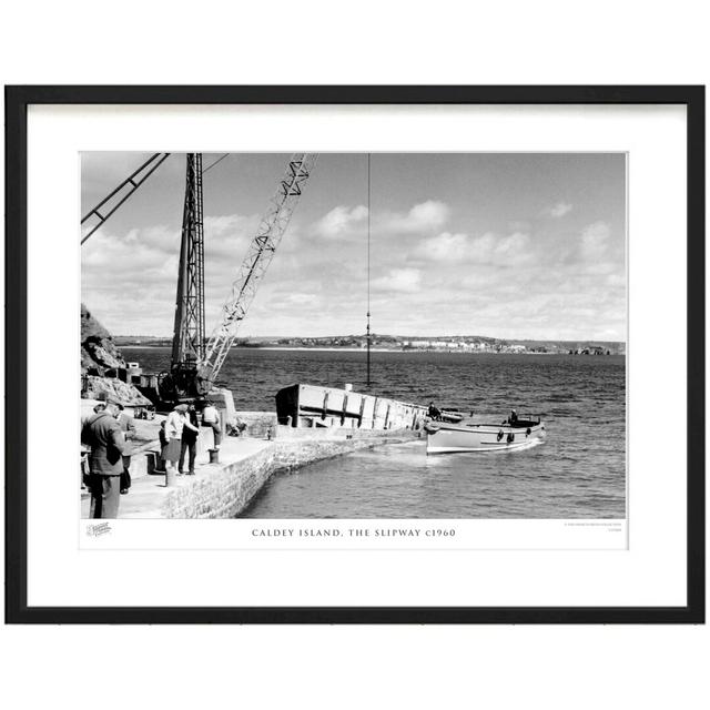 'Caldey Island, the Slipway C1960' by Francis Frith - Picture Frame Photograph Print on Paper The Francis Frith Collection Size: 60cm H x 80cm W x 2.3 on Productcaster.