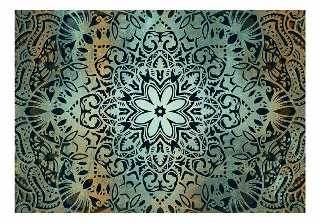 Glare Wallpaper Mural East Urban Home Colour: Blue, Size: 350 cm x 245 cm on Productcaster.