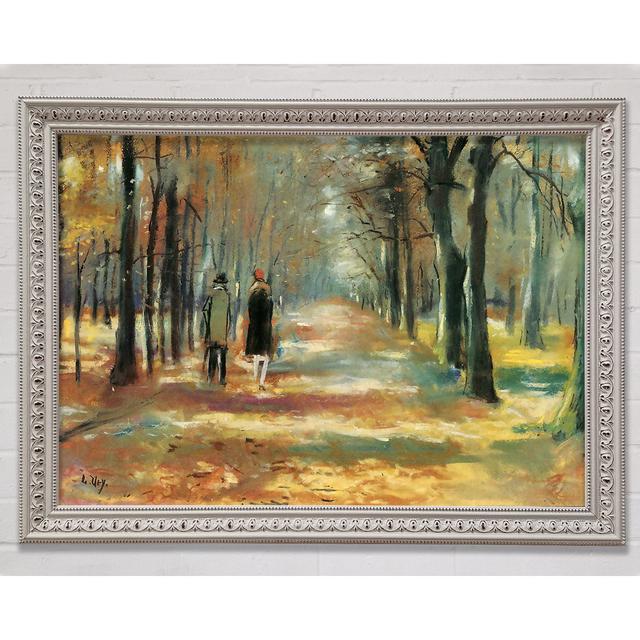 Couple Walking In The Woods by Leo Lesser Ury - Print Bright Star Size: 84.1cm H x 118.9cm W x 3cm D on Productcaster.