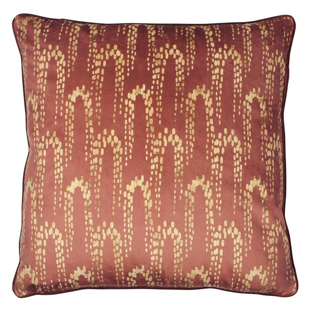 Feathers Geometric Scatter Cushion with Filling furn. Colour: Sienna on Productcaster.