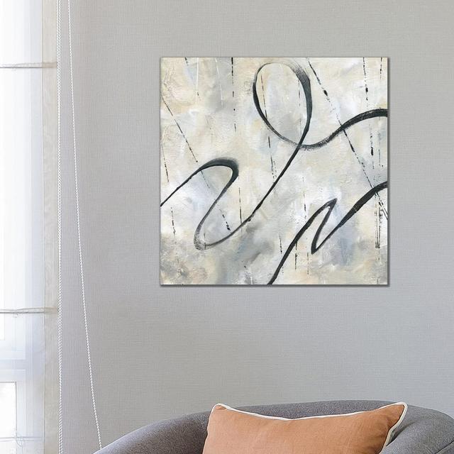 Neutral Dance II by Nan - Wrapped Canvas Painting Metro Lane Size: 66.04cm H x 66.04cm W x 1.91cm D on Productcaster.