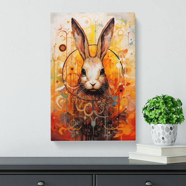 Rabbit Action - Print Brambly Cottage Size: 60cm H x 40cm W x 3cm D on Productcaster.