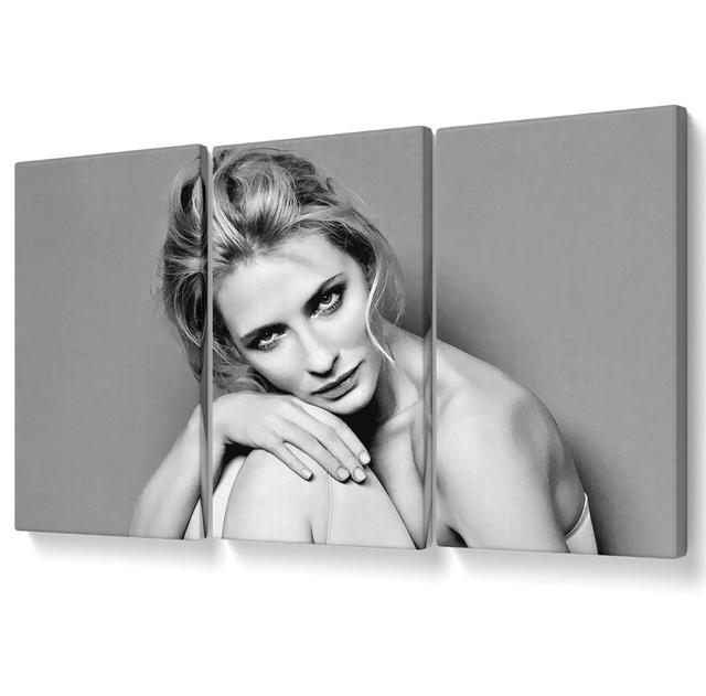 Cate Blanchett Body - 3 Piece Wrapped Canvas Graphic Art Canora Grey Size: 101.6cm H x 203cm W on Productcaster.