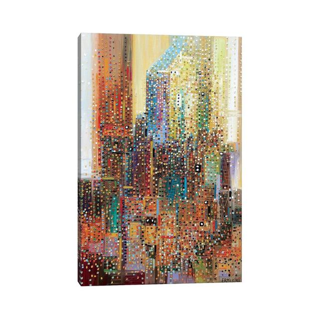 New York by Ekaterina Ermilkina - Print on Canvas Ebern Designs Size: 30.48cm H x 20.32cm W x 1.91cm D, Format: Wrapped Canvas on Productcaster.