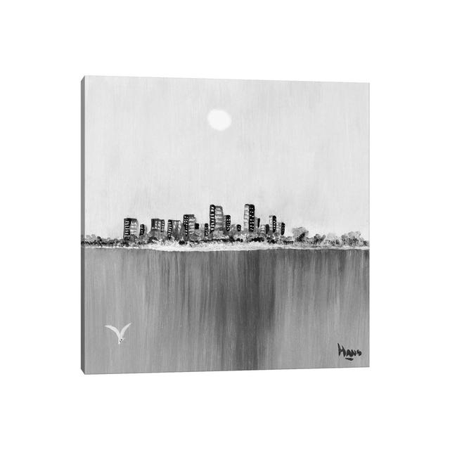 New York Skyline II by Hans de Bruijn - Wrapped Canvas Painting Latitude Run Size: 30.48cm H x 30.48cm W x 1.905cm D on Productcaster.