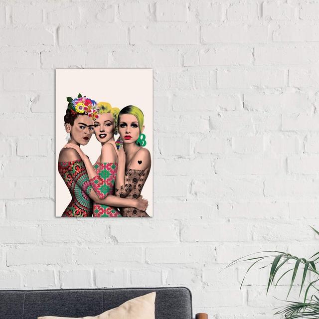 Kahlo, Monroe and Twiggy by Ana Paula Hoppe - Graphic Art Print on Canvas Ebern Designs Frame Option: No Frame, Size: 101.6cm H x 66.04cm W x 3.81cm D on Productcaster.