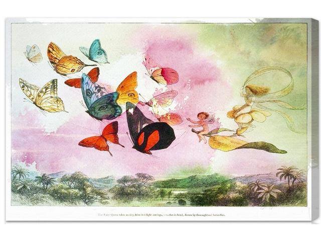 Fantasy & Sci-Fi Canvas Art HoneyBee Nursery Size: 61cm H x 91cm W x 4cm D on Productcaster.