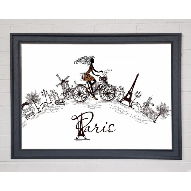 Eiffel Tower Chic - Single Picture Frame Art Prints Happy Larry Size: 29.7cm H x 42cm W on Productcaster.