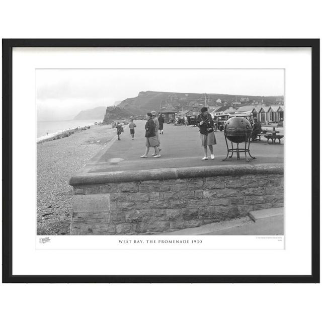 West Bay, The Promenade 1930 by Francis Frith - Single Picture Frame Print The Francis Frith Collection Size: 45cm H x 60cm W x 2.3cm D on Productcaster.