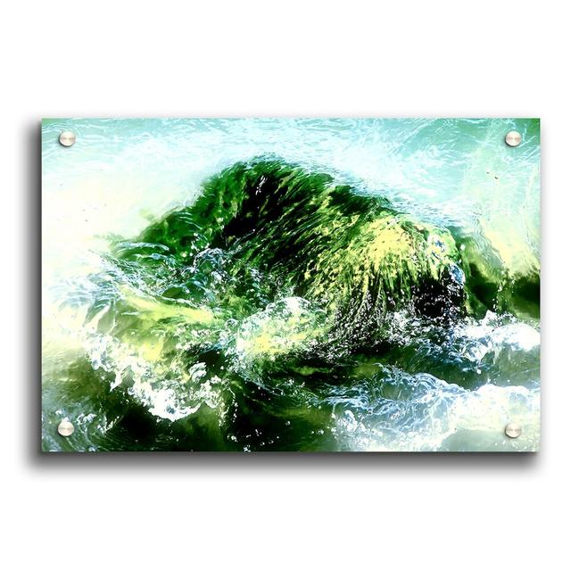 Green Water 2 - Unframed Graphic Art Print on Paper East Urban Home Size: 21cm H x 29.7cm W on Productcaster.