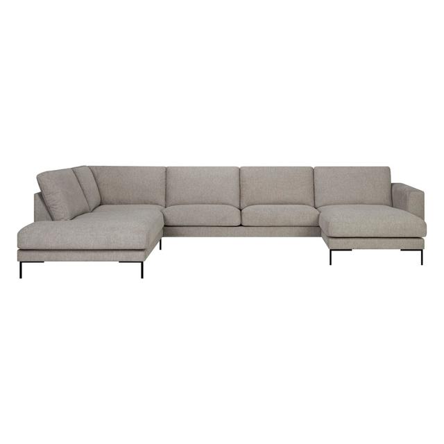 Ecksofa Ashton ModernMoments Ausrichtung: Links ausgerichtet, Polsterfarbe: Hellgrau on Productcaster.