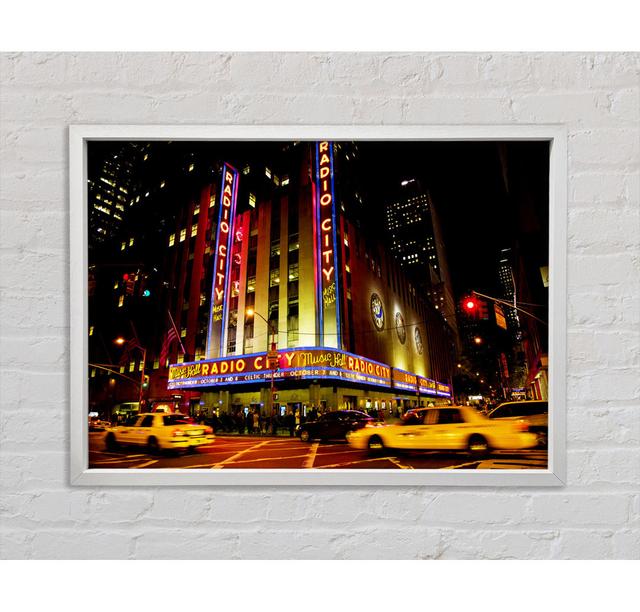 Nyc Radio City Music Hall - Drucken Ebern Designs Größe: 59,7 cm H x 84,1 cm B on Productcaster.