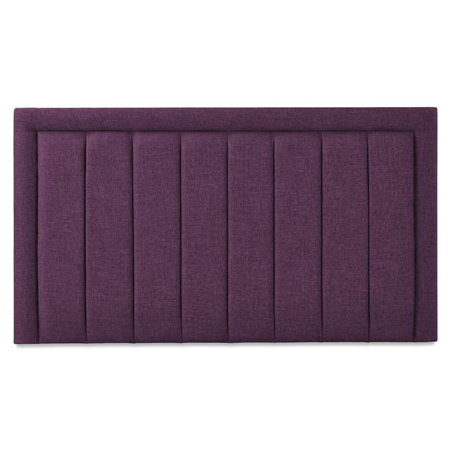 Franciene Upholstered Headboard 17 Stories Size: Kingsize (5'), Colour: Purple on Productcaster.