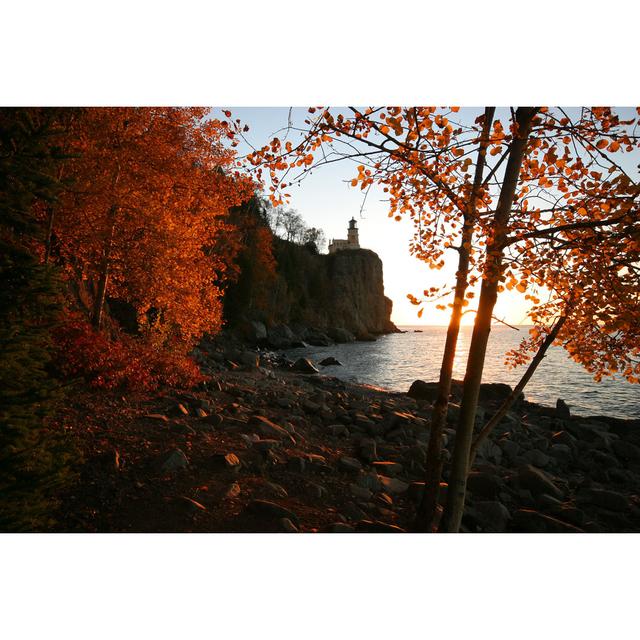 Split Rock Lighthouse by JackVandenHeuvel - Wrapped Canvas Print Alpen Home Size: 30cm H x 46cm W on Productcaster.