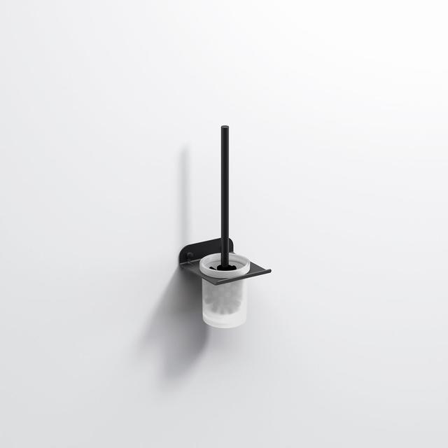 Quick WC Brush Set - White Belfry Bathroom Finish: Black on Productcaster.