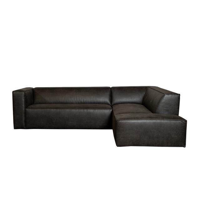 Ecksofa Memphis Bronx71 Polsterfarbe: Echtleder Anthrazit, Ausrichtung: Ausrichtung nach rechts on Productcaster.