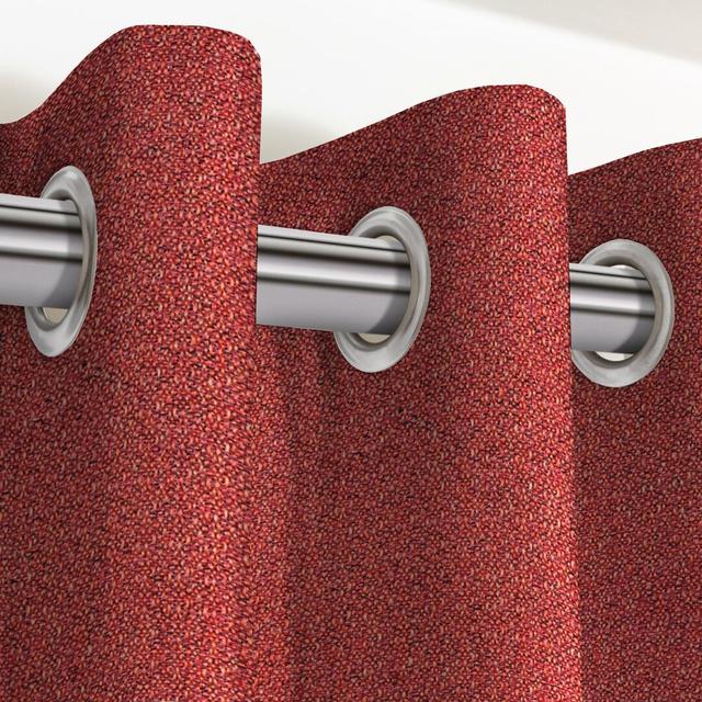 Ayantu Mcalister Highlands Eyelet Room Darkening Curtains (Set of 2) 17 Stories Colour: Red, Panel Size: 167 W x 137 D cm on Productcaster.