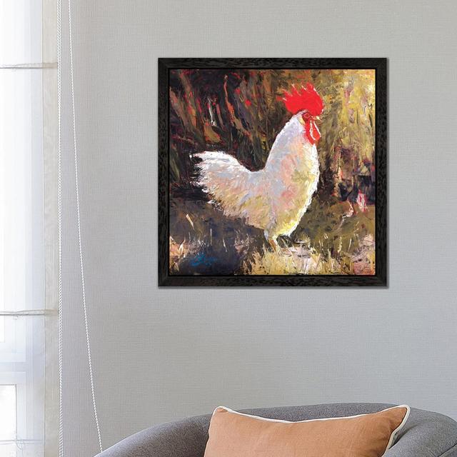 'Gallo Italiano I' by Christopher Clark - Floater Frame Painting Print on Canvas August Grove Frame Option: Black, Size: 45.72cm H x 45.72cm W x 3.81c on Productcaster.