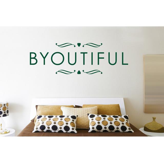 Byoutiful Wall Sticker East Urban Home Size: Medium, Colour: Dark Green on Productcaster.