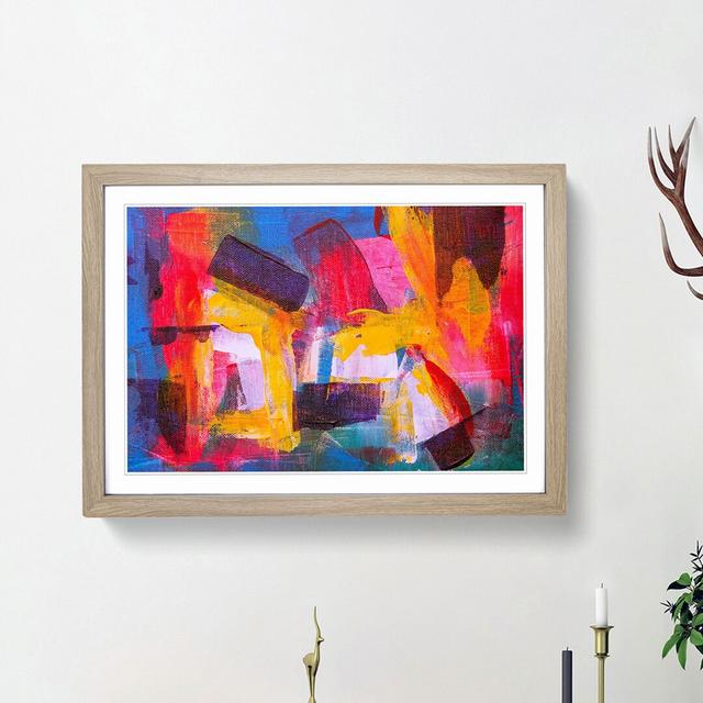 Abstract Vol.373 by S.Johnson - Picture Frame Painting Print East Urban Home Frame Option: Oak Framed, Size: 27cm H x 36cm W x 2cm D on Productcaster.