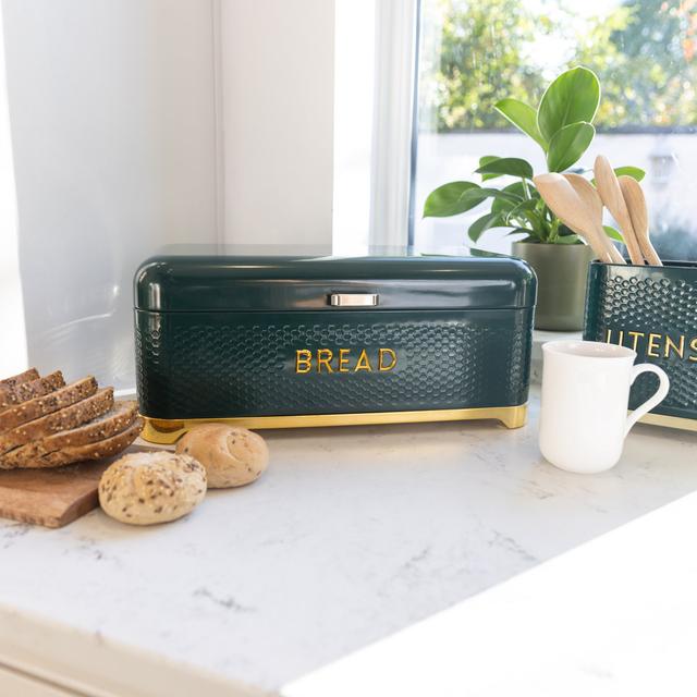 Lovello Bread Bin KitchenCraft Colour: Green on Productcaster.