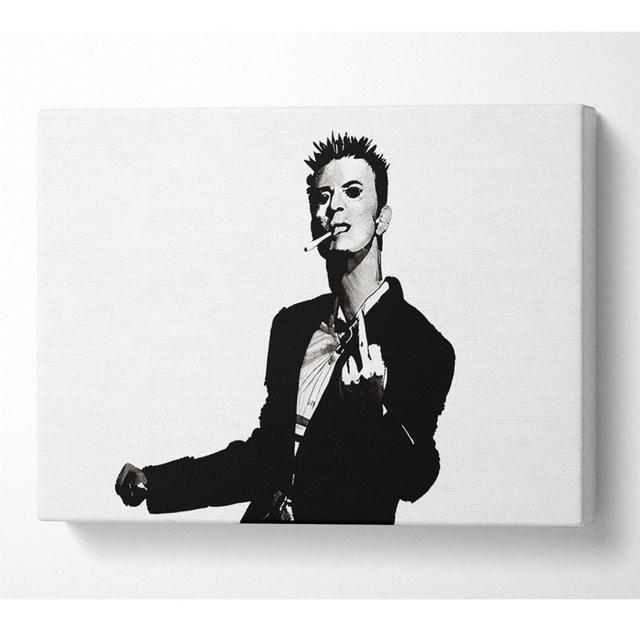 David Bowie Finger - Wrapped Canvas Art Prints Fairmont Park Size: 66cm H x 106.6cm W x 10cm D on Productcaster.