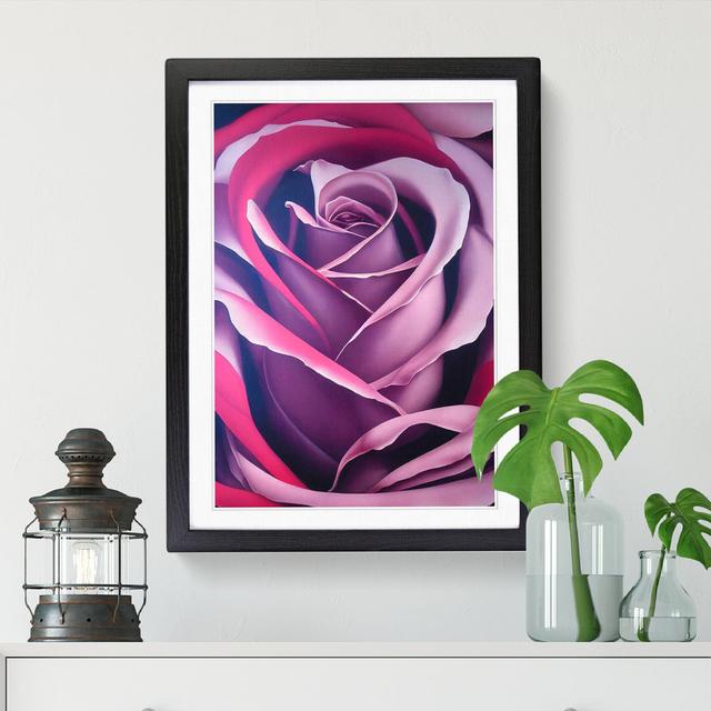 Rose Painting Spray - Single Picture Frame Print Big Box Art Size: 46cm H x 34cm W x 2cm D, Frame Option: Walnut on Productcaster.