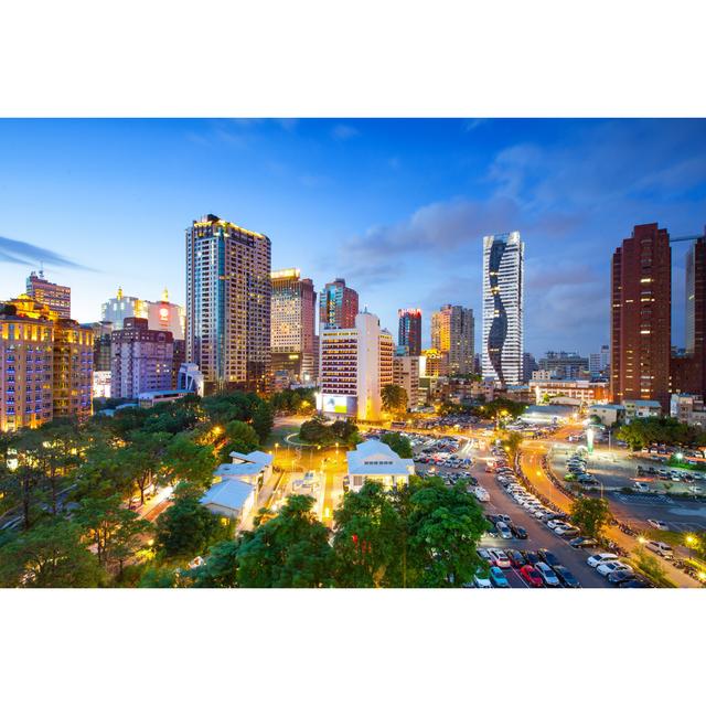 Night Scene of Taichung - Wrapped Canvas Photograph 17 Stories Size: 30cm H x 46cm W on Productcaster.