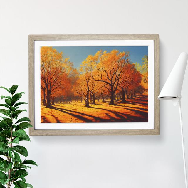 The Mesmerising Autumn Forest - Single Picture Frame Print Alpen Home Size: 34cm H x 46cm W, Format: Light Grey/Brown on Productcaster.