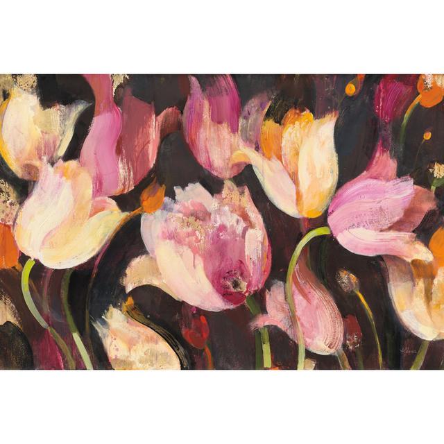 Popping Tulips - Wrapped Canvas Painting ClassicLiving Size: 51cm H x 76cm W x 3.8cm D on Productcaster.