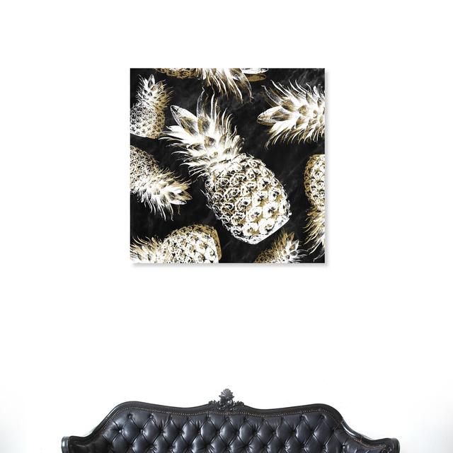 White Pineapples - Wrapped Canvas Photograph Print East Urban Home Size: 109cm H x 109cm W on Productcaster.