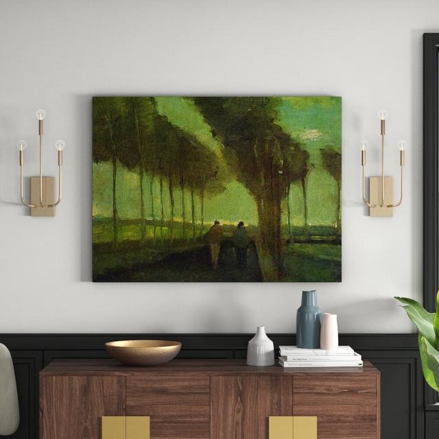 Wandbild Country Lane Kunstdruck von Vincent van Gogh East Urban Home Größe: 60 cm H x 80 cm B x 1,8 cm T on Productcaster.