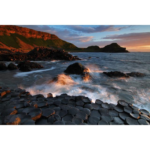 Giant's Causeway, Ireland - Wrapped Canvas Photograph House of Hampton Size: 20cm H x 30cm W x 3.8cm D on Productcaster.