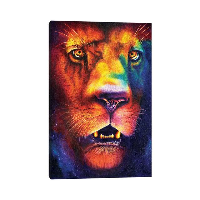 Lion by HRH EMERALD - Wrapped Canvas Graphic Art Latitude Vive Size: 66.04cm H x 45.72cm W x 1.9cm D on Productcaster.