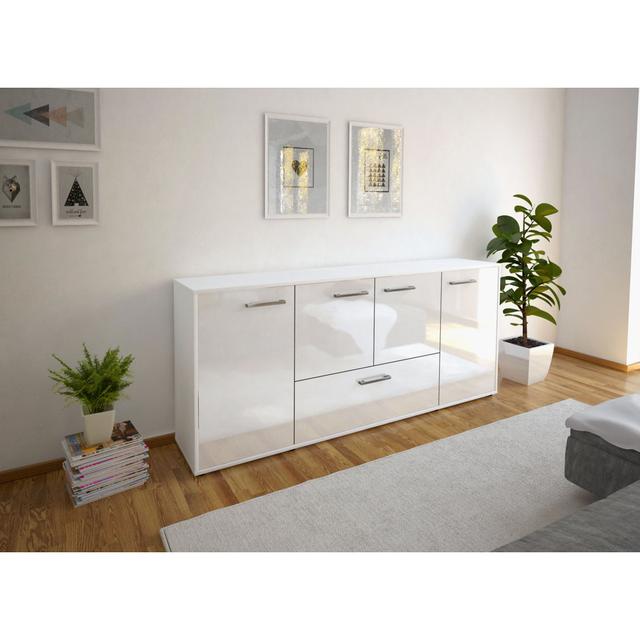 Lindblad 180cm Wide Sideboard 17 Stories Colour: White on Productcaster.