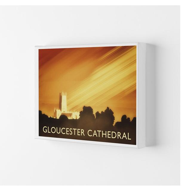 Gloucester Cathedral by Richard O'Neill - Print Corrigan Studio Size: 59.4cm H x 84cm W x 4cm D, Format: Wrapped Canvas on Productcaster.