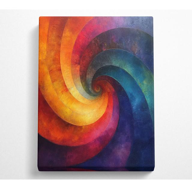 Spiral Of Space Canvas Art Print Metro Lane Size: 35.6cm H x 50.8cm W on Productcaster.