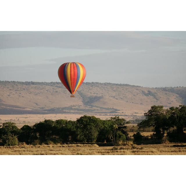 Cottrill Balloon Over Masai Mara - Wrapped Canvas Print Latitude Run Size: 51cm H x 76cm W x 3.8cm D on Productcaster.