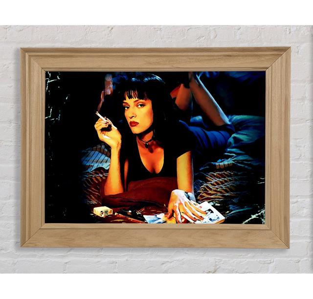 Uma Thurman Is Mia Pulp Fiction - Single Picture Frame Art Prints Bright Star Size: 59.7cm H x 84.1cm W x 8cm D on Productcaster.