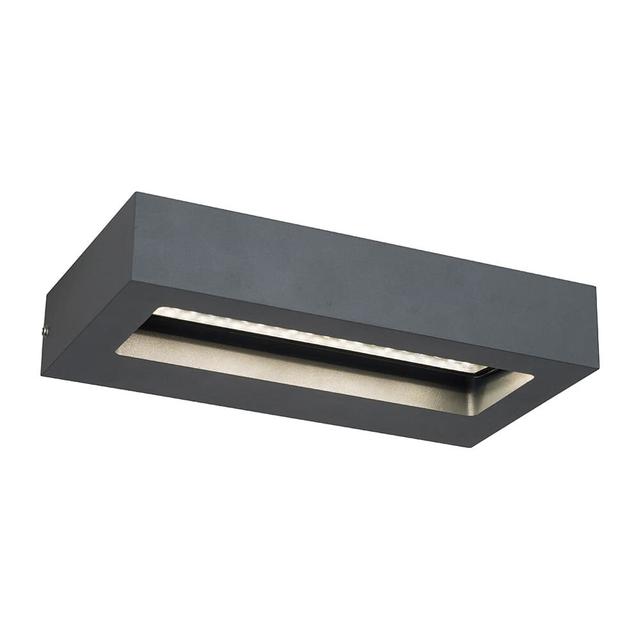 Einin Anthracite Grey Integrated LED Outdoor Flush Mount 17 Stories on Productcaster.