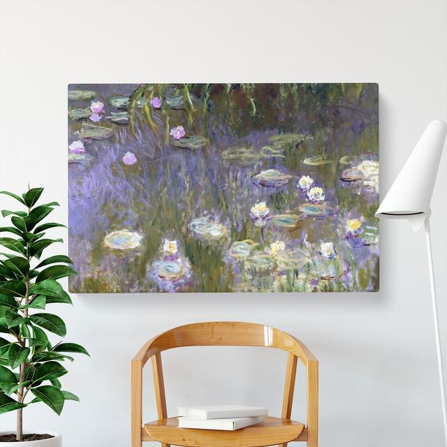 Water Lilies Lily Pond Vol.14 by Claude Monet - Wrapped Canvas Painting East Urban Home Size: 40cm H x 60cm W x 3cm D on Productcaster.