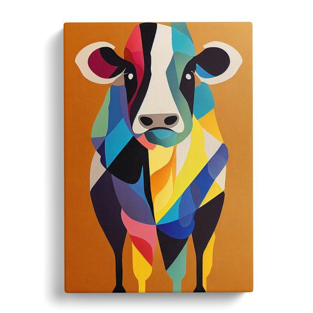 Cow Abstract Vol.2 - Wrapped Canvas Graphic Art Brambly Cottage Size: 76cm H x 50cm W x 3cm D on Productcaster.