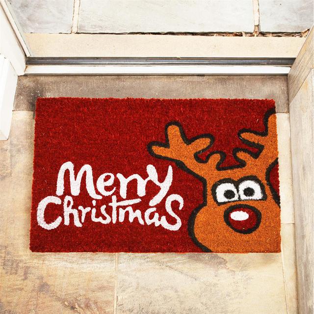 Blaire Rudolph 40 x 60 cm Non-Slip Door Mat The Seasonal Aisle on Productcaster.