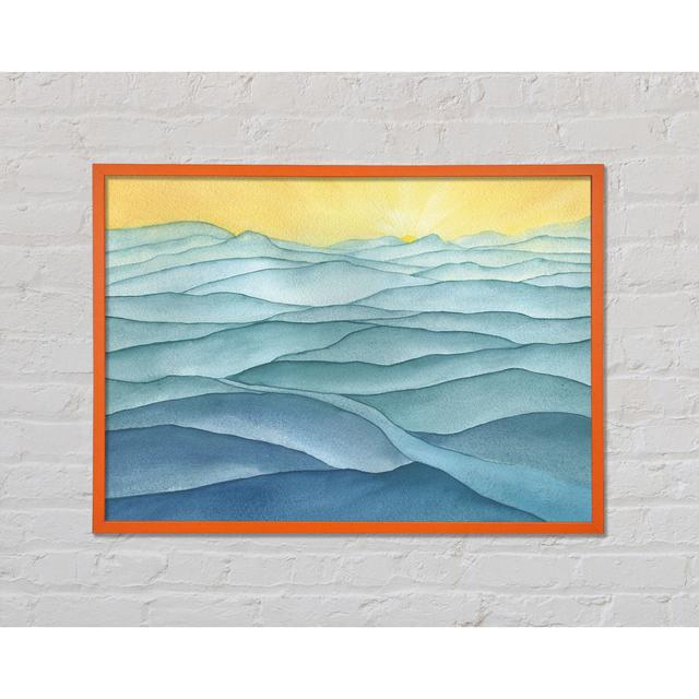 The Gentle Ripple Waves - Single Picture Frame Art Prints Highland Dunes Size: 59.7cm H x 84.1cm W x 2cm D on Productcaster.