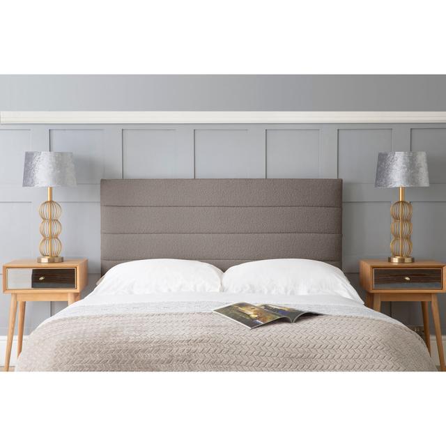 Pitre Upholstered Headboard Wade Logan Upholstery: Slate, Size: Double (4'6) on Productcaster.