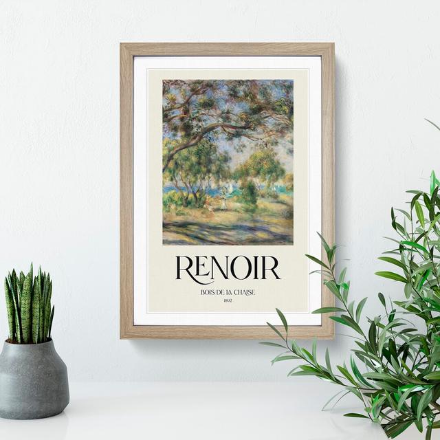 Bois De La Chaise by Pierre-Auguste Renoir - Picture Frame Art Prints East Urban Home Frame Option: Oak, Size: 48cm H x 36cm W x 2cm D on Productcaster.