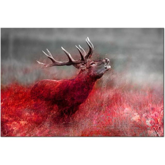 Bloody Field - Wrapped Canvas Graphic Art Print East Urban Home Size: 60 cm H x 90 cm W on Productcaster.